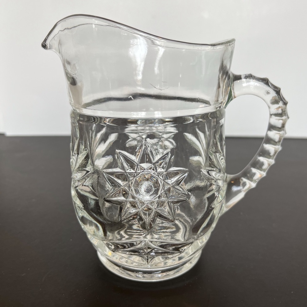 Vintage Anchor Hocking Starburst Small Pitcher